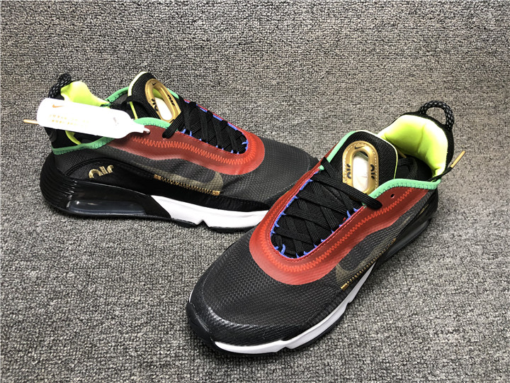 New Nike Air Max 2090 Black Red Green Running Shoes For Women